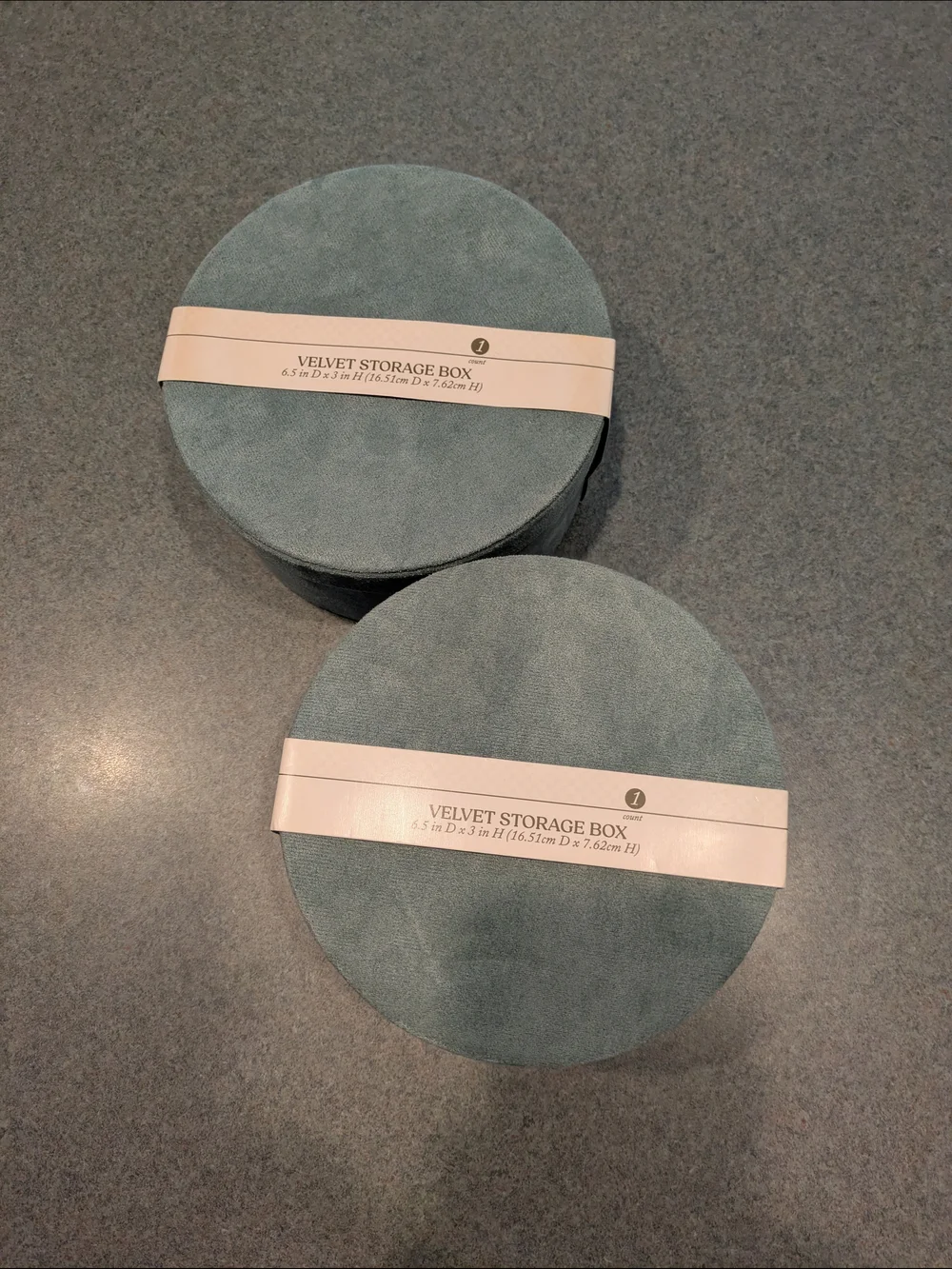 Target Velvet Storage Boxes- Dusty Green 2 Pack NWT